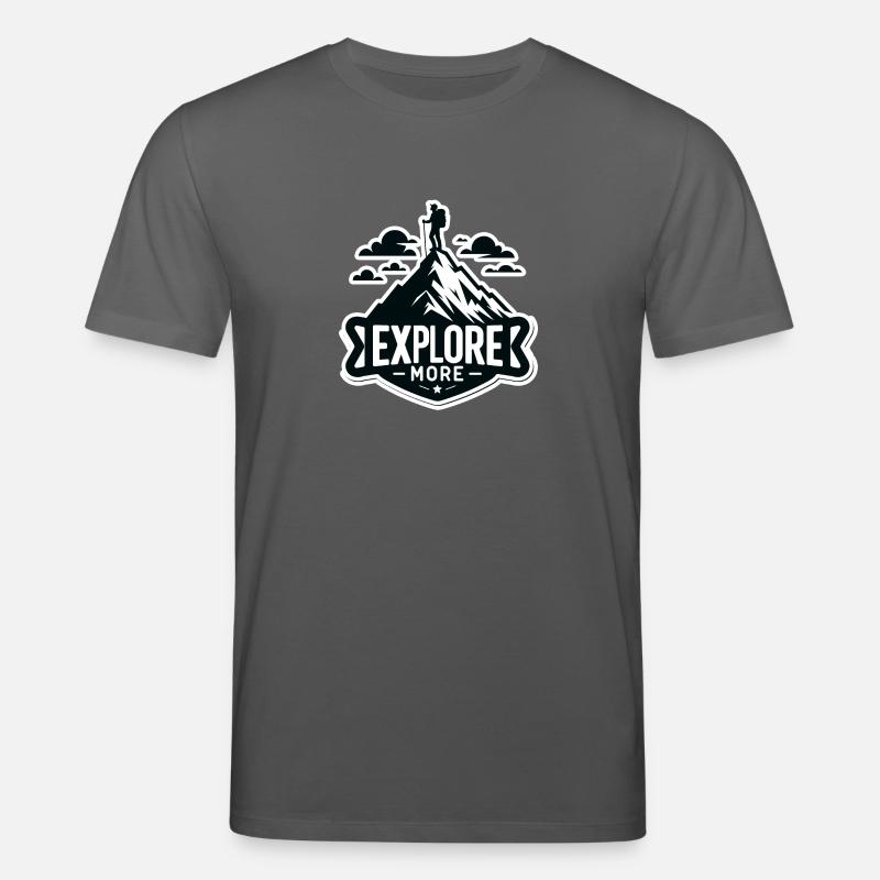 Explore more - Wanderer - Stanley/Stella CREATOR Unisex Organic T-Shirt - anthracite