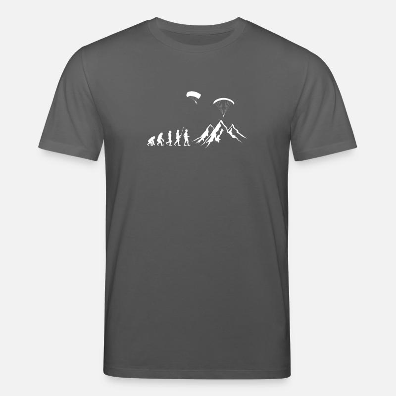 Paragliding - Paragliding - Evolution - Stanley/Stella CREATOR Unisex Organic T-Shirt - anthracite
