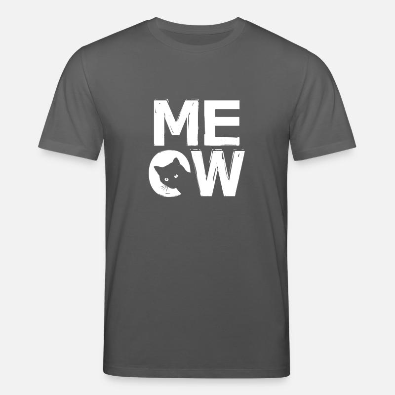 MEOW - Katzendesign - Stanley/Stella Unisex Bio-T-Shirt CREATOR  - Anthrazit