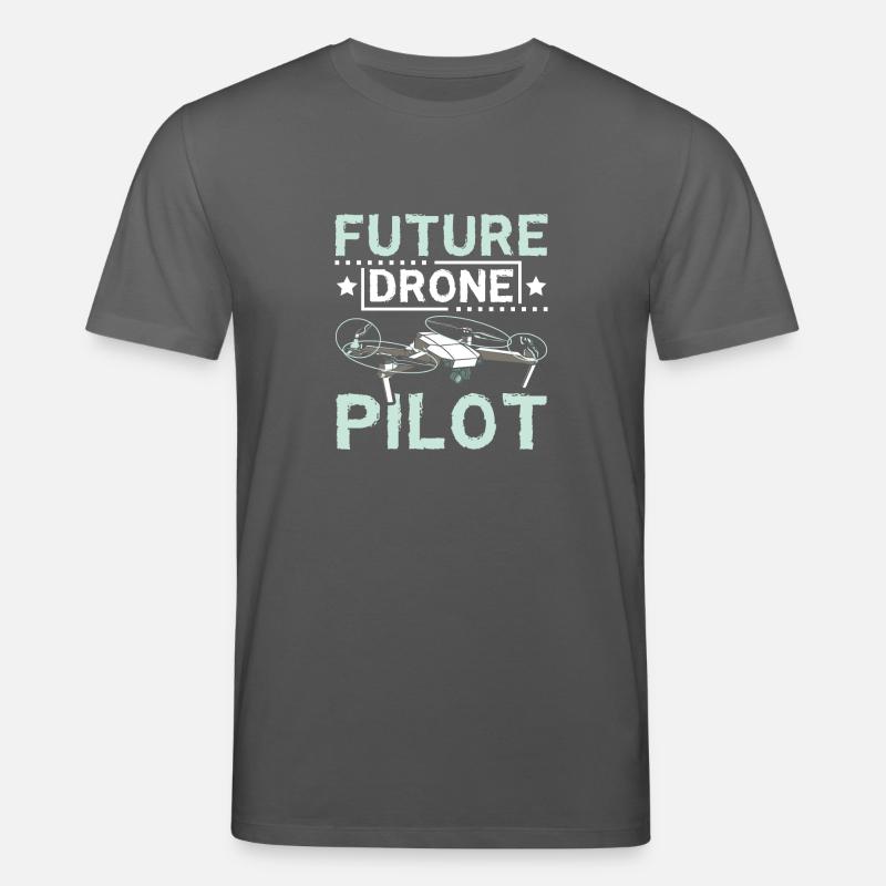 Future drone pilot - Stanley/Stella Unisex Bio-T-Shirt CREATOR  - Anthrazit