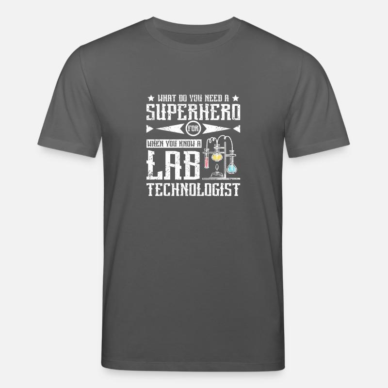 Superhero lab technologist - Stanley/Stella Unisex Bio-T-Shirt CREATOR  - Anthrazit