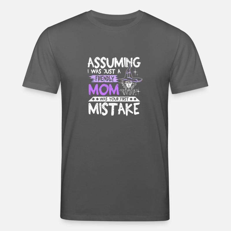 Maman amicale halloween disant - T-shirt bio CREATOR Stanley/Stella Unisexe - charbon