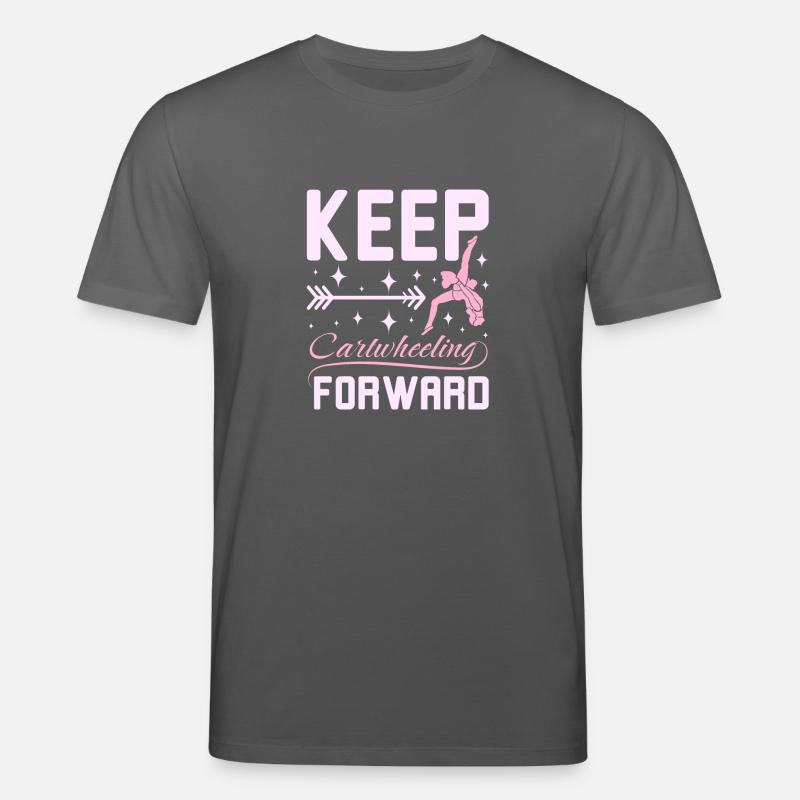 Keep catwheelig forward - Stanley/Stella CREATOR Unisex Organic T-Shirt - anthracite