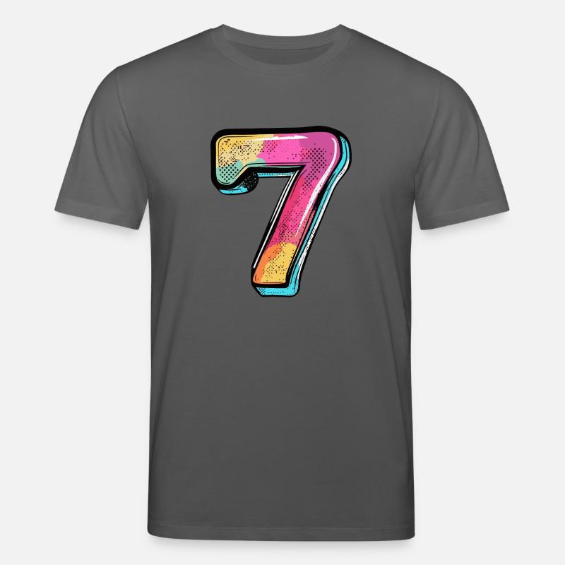 Bande dessinée à 7 chiffres - T-shirt bio CREATOR Stanley/Stella Unisexe - charbon