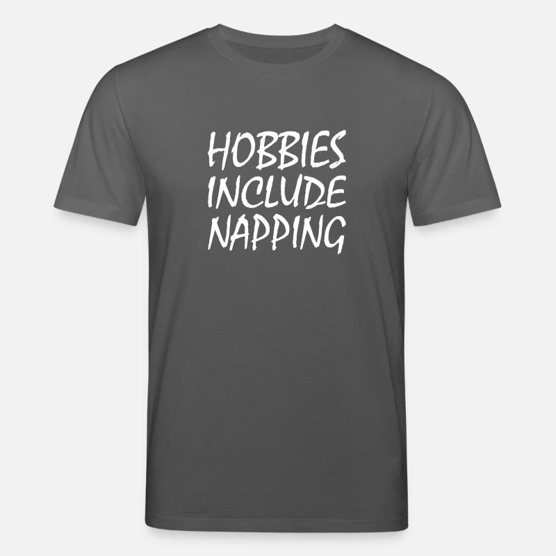 Hobbies include napping - T-shirt bio CREATOR Stanley/Stella Unisexe - charbon