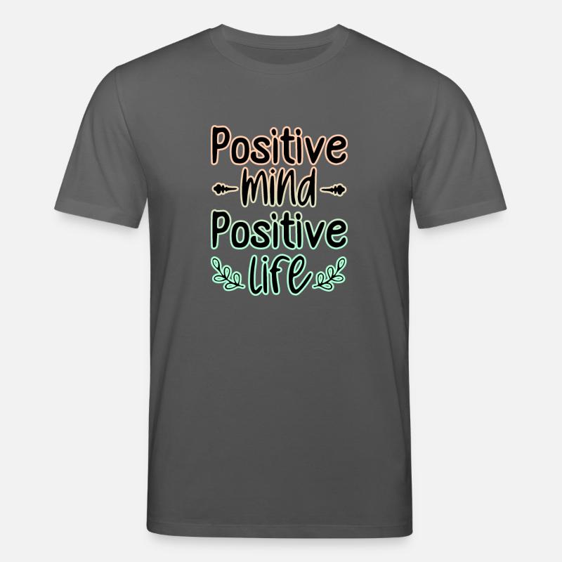 Positiver Geist 🍀 - Stanley/Stella Unisex Bio-T-Shirt CREATOR  - Anthrazit