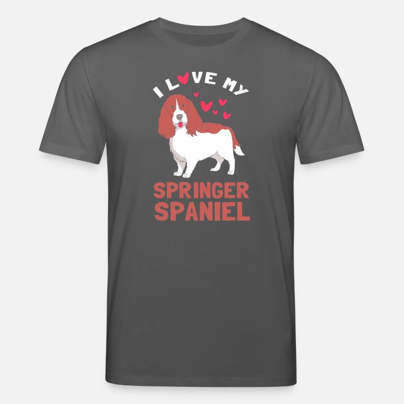 Springer Spaniel Hund - Stanley/Stella Unisex Bio-T-Shirt CREATOR  - Anthrazit