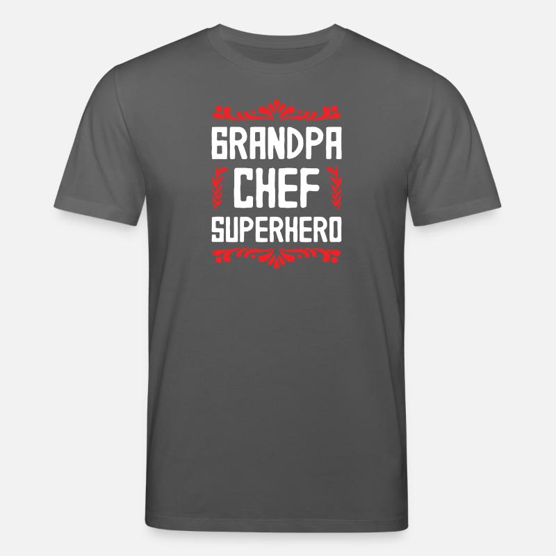 Opa Chef Superheld - Stanley/Stella Unisex Bio-T-Shirt CREATOR - Anthrazit