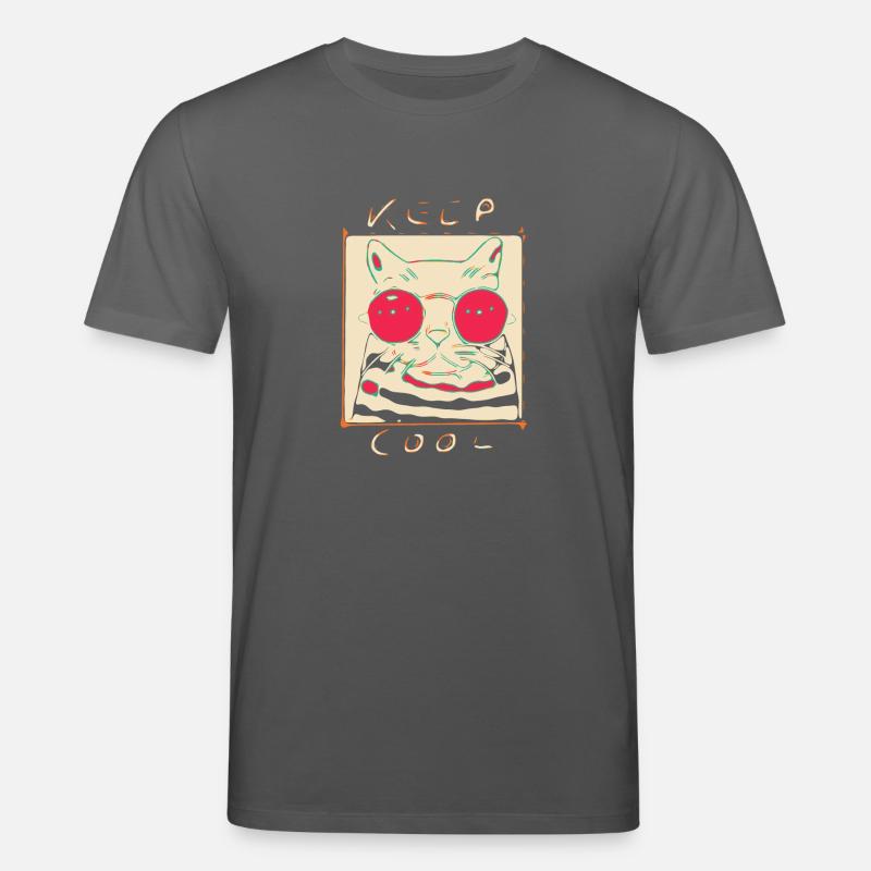 Cool Cat - Stanley/Stella Unisex Bio-T-Shirt CREATOR  - Anthrazit