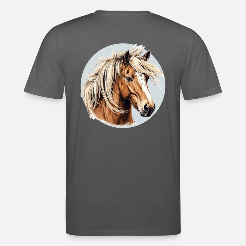 Haflinger Pferd - Stanley/Stella Unisex Bio-T-Shirt CREATOR  - Anthrazit