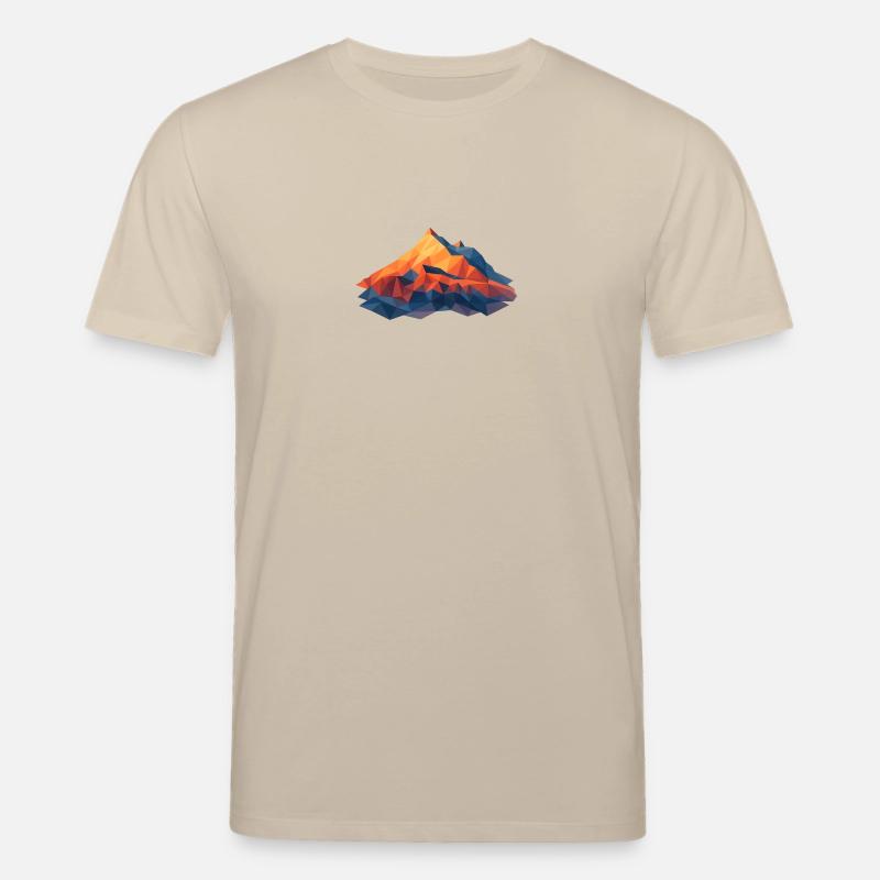 Weisshorn VS 4505m LowPoly - Stanley/Stella Unisex Bio-T-Shirt CREATOR  - Beige