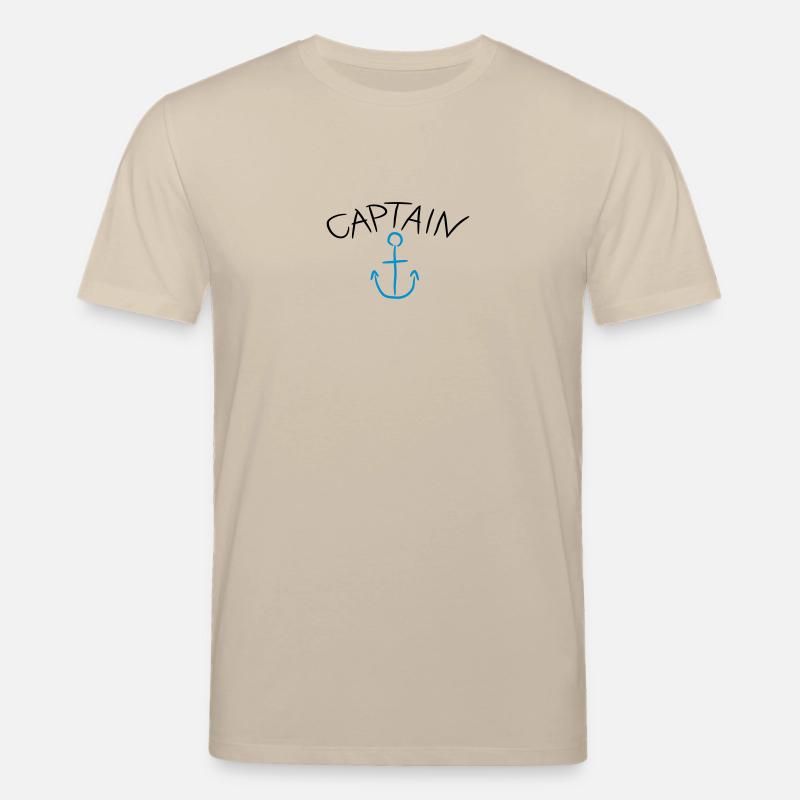 Capitaine ancre Comic Logo - T-shirt bio CREATOR Stanley/Stella Unisexe - beige