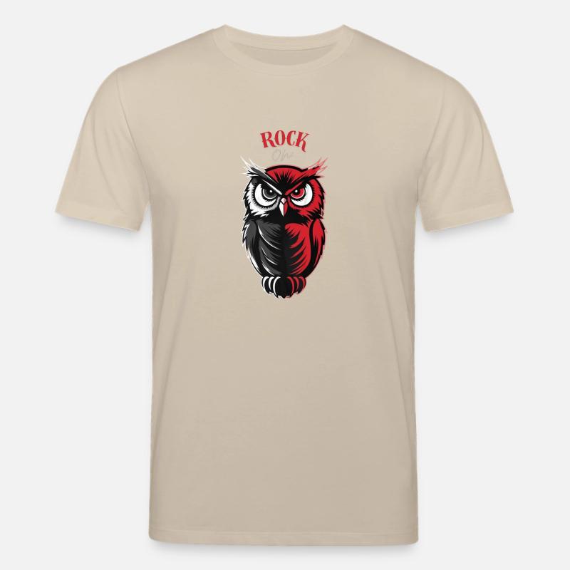 Eule - Rock on ! - Stanley/Stella Unisex Bio-T-Shirt CREATOR  - Beige