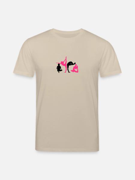 4 women in yoga exercise - Stanley/Stella CREATOR Unisex Organic T-Shirt - beige