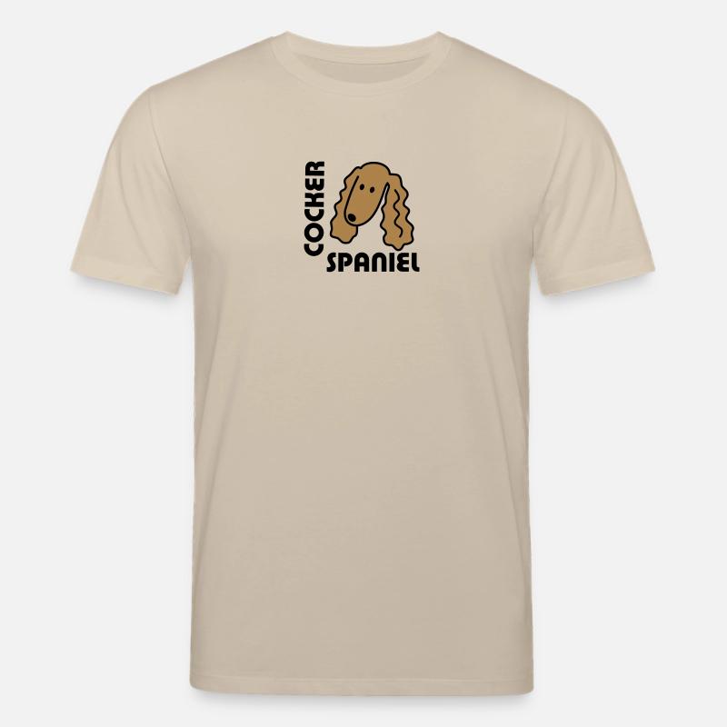 Cocker Spaniel - T-shirt bio CREATOR Stanley/Stella Unisexe - beige