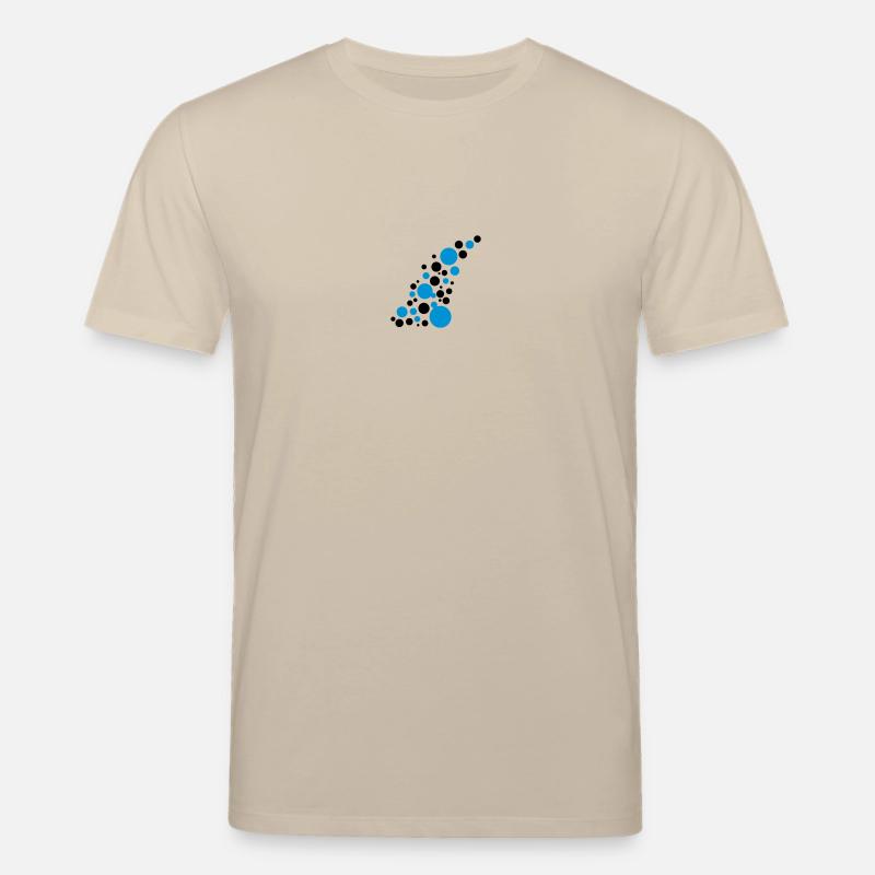 Circle points pattern design - Stanley/Stella CREATOR Unisex Organic T-Shirt - beige