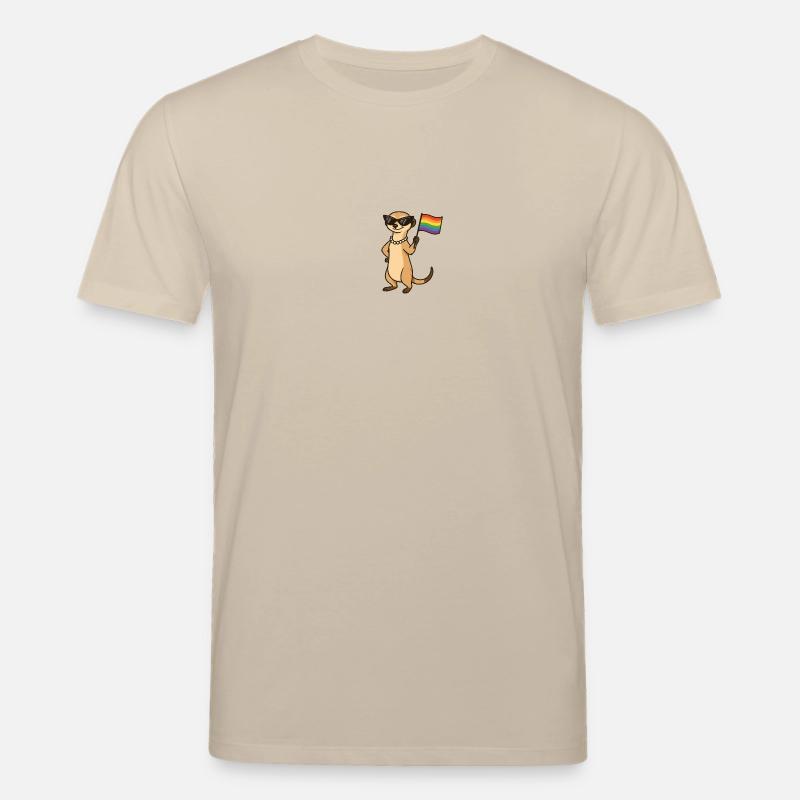 Freches Erdmännchen Pride T‑Shirt - Stanley/Stella Unisex Bio-T-Shirt CREATOR - Beige