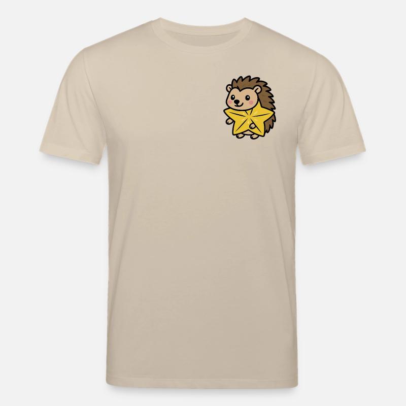 Hérisson étoile - T-shirt bio CREATOR Stanley/Stella Unisexe - beige