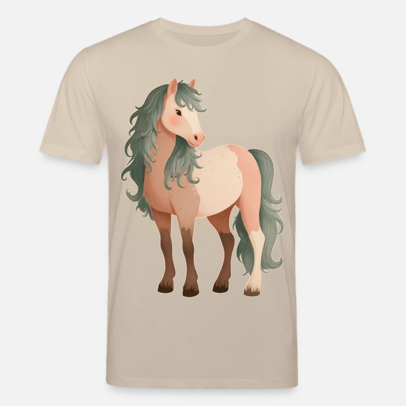 Cheval Poney Mignon - T-shirt bio CREATOR Stanley/Stella Unisexe - beige