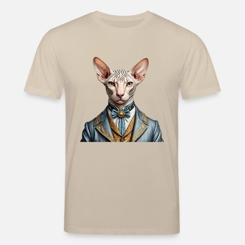 Sphynx élégant - T-shirt bio CREATOR Stanley/Stella Unisexe - beige