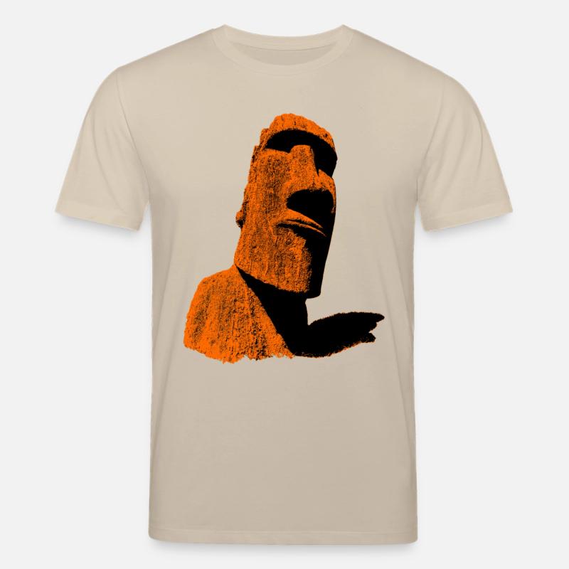 moai orange - T-shirt bio CREATOR Stanley/Stella Unisexe - beige