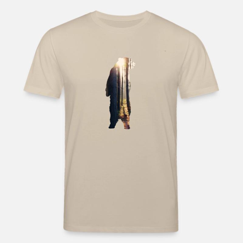 Bär Wald Baer Sonne - Stanley/Stella Unisex Bio-T-Shirt CREATOR  - Beige