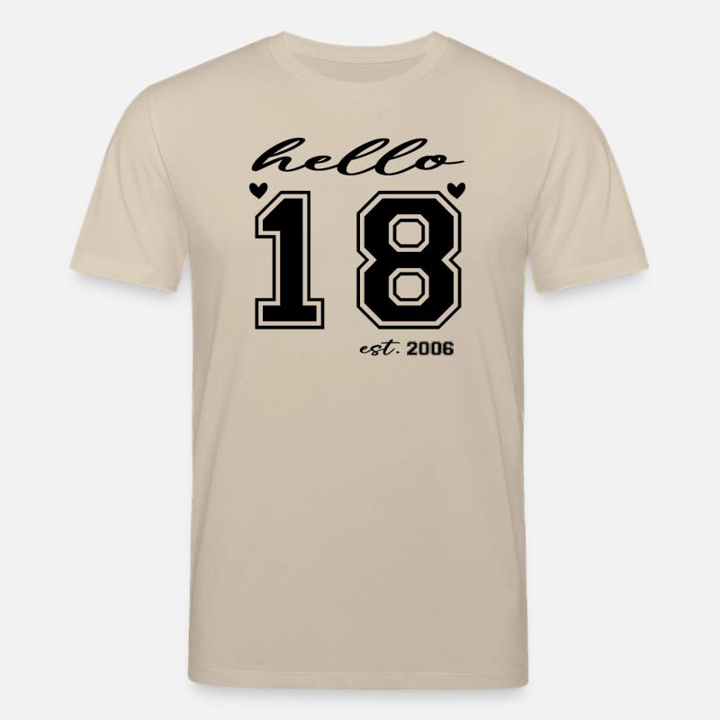 Hello 18 est 2006 - T-shirt bio CREATOR Stanley/Stella Unisexe - beige