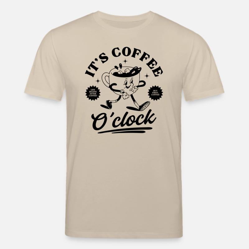 C’est l’heure du café - T-shirt bio CREATOR Stanley/Stella Unisexe - beige