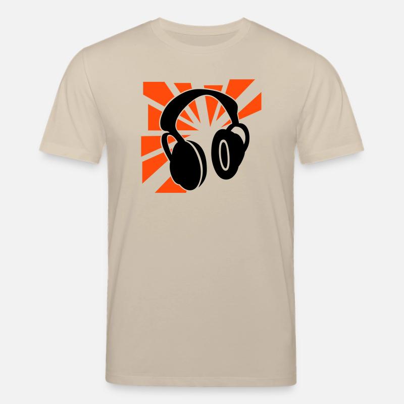 Explodierende Kopfhörer - Stanley/Stella Unisex Bio-T-Shirt CREATOR  - Beige