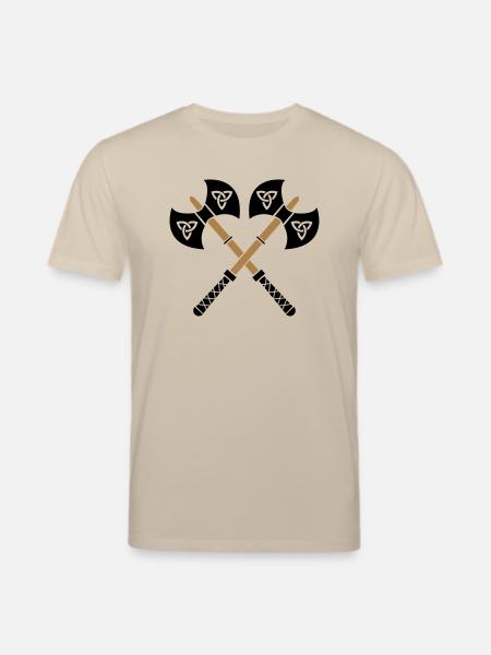 wikinger_aexte_02 - Stanley/Stella Unisex Bio-T-Shirt CREATOR  - Beige