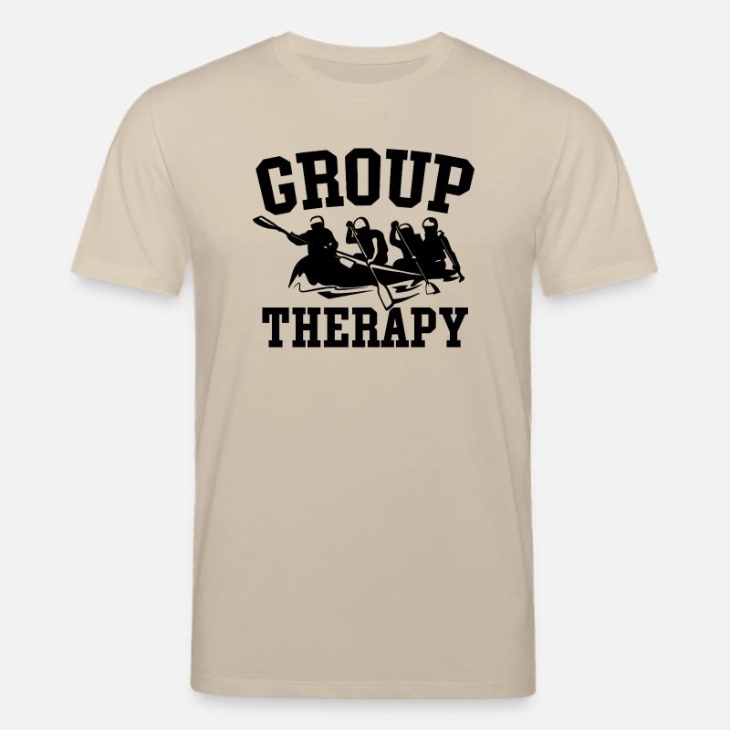 Gruppentherapie Rafting Abenteuer - Stanley/Stella Unisex Bio-T-Shirt CREATOR  - Beige