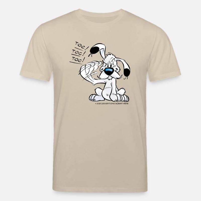 Asterix & Obelix Idefix Klopft Toc Toc Toc - Stanley/Stella Unisex Bio-T-Shirt CREATOR  - Beige
