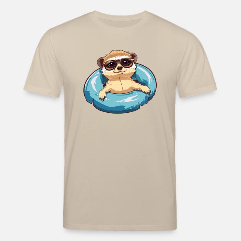 Erdmännchen Comic Cool - Stanley/Stella Unisex Bio-T-Shirt CREATOR  - Beige