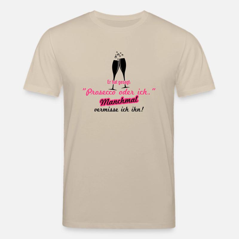 Prosecco oder ich - Stanley/Stella Unisex Bio-T-Shirt CREATOR  - Beige