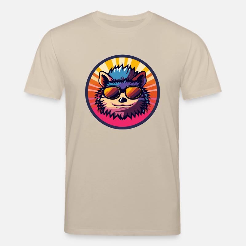 Igel Comic Cool Sommer - Stanley/Stella Unisex Bio-T-Shirt CREATOR  - Beige