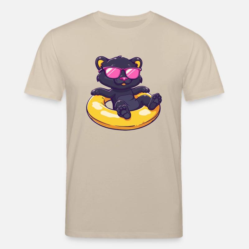 Panthère Bande Dessinée Cool - T-shirt bio CREATOR Stanley/Stella Unisexe - beige