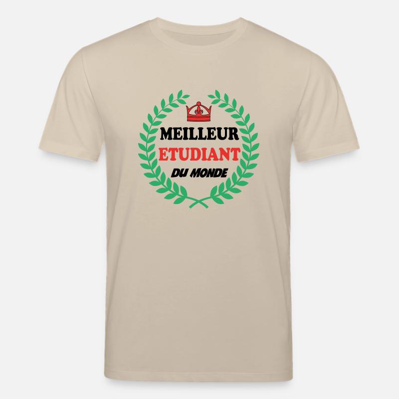 BESTER STUDENT DER WELT - Stanley/Stella Unisex Bio-T-Shirt CREATOR  - Beige