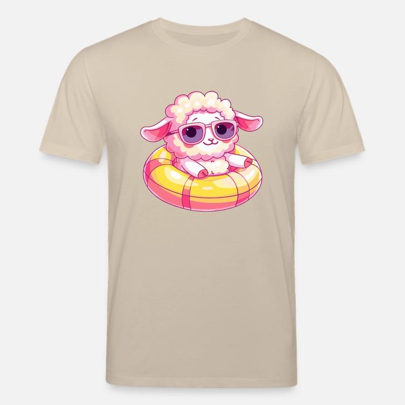 Schaf Comic Cool - Stanley/Stella Unisex Bio-T-Shirt CREATOR  - Beige