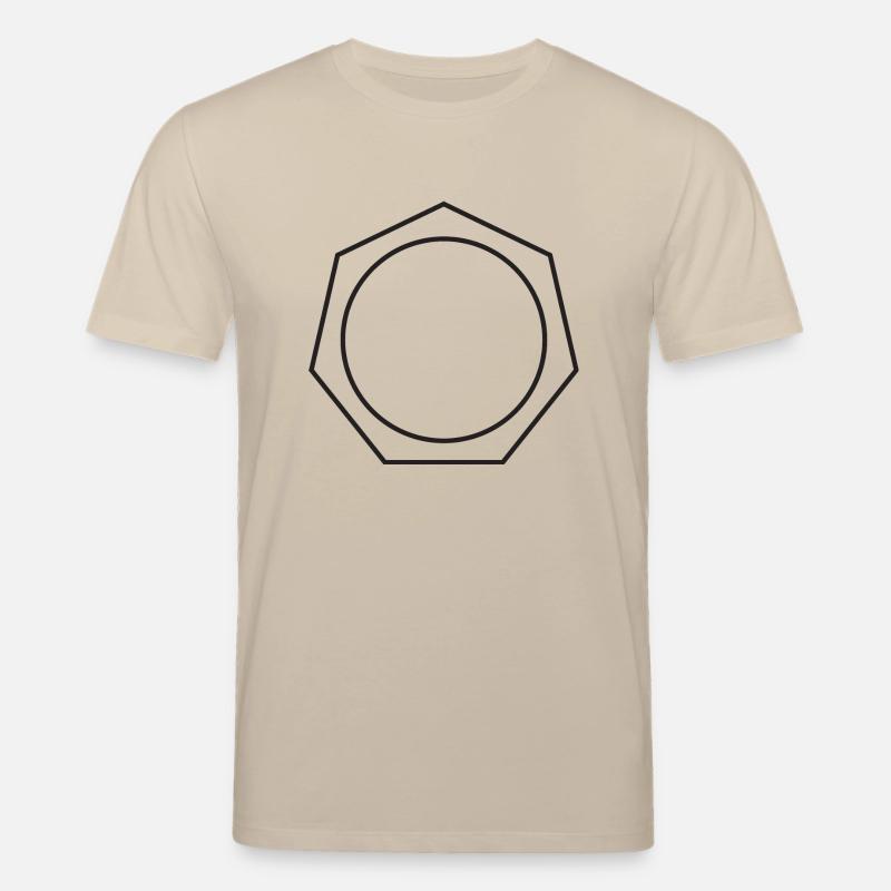 Kreis im Siebeneck oder Mutter - Stanley/Stella Unisex Bio-T-Shirt CREATOR  - Beige