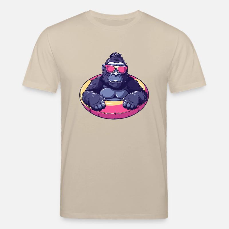Gorilla Comic Cool - Stanley/Stella Unisex Bio-T-Shirt CREATOR - Beige