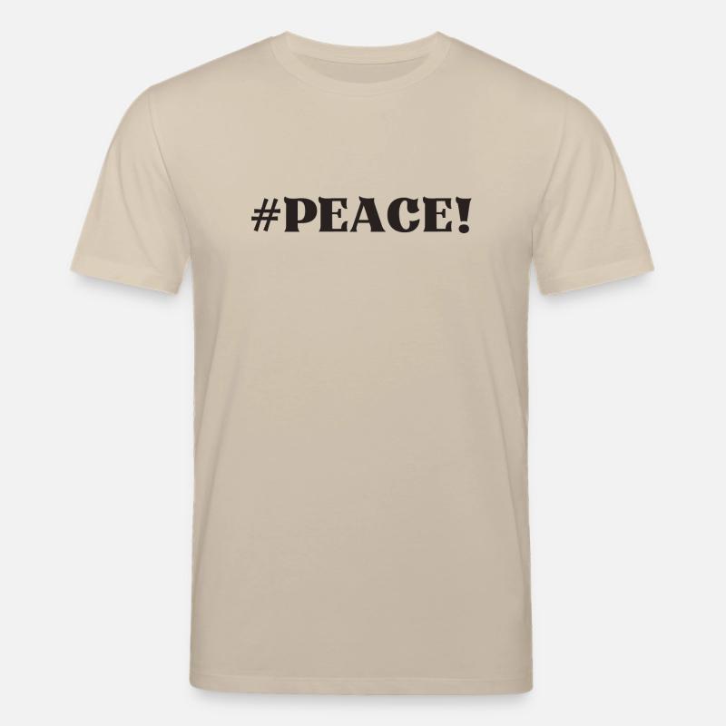#Peace Frieden - Stanley/Stella Unisex Bio-T-Shirt CREATOR  - Beige