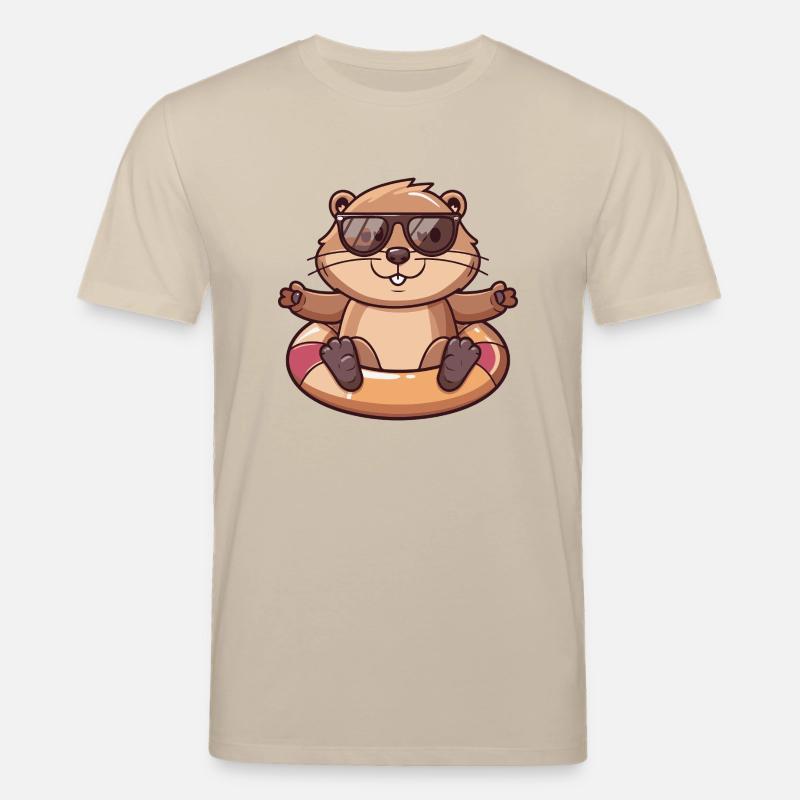Castor Bande dessinée Cool - T-shirt bio CREATOR Stanley/Stella Unisexe - beige