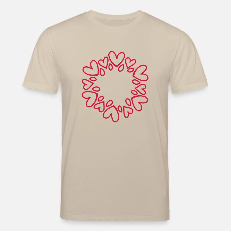 Herz Rahmen - Stanley/Stella Unisex Bio-T-Shirt CREATOR  - Beige
