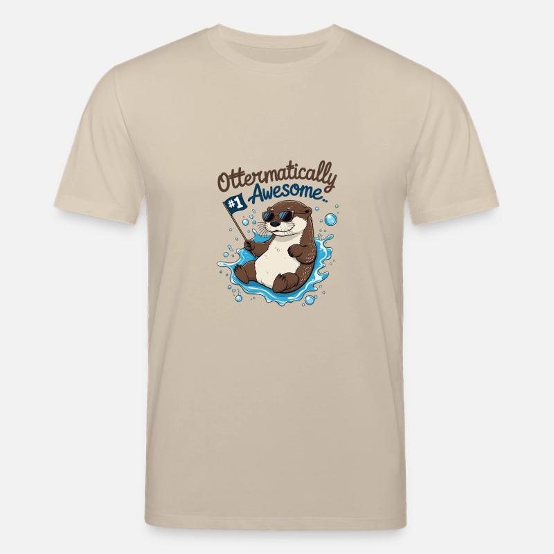 Otter-like cool – Funny Otter - Stanley/Stella CREATOR Unisex Organic T-Shirt - beige