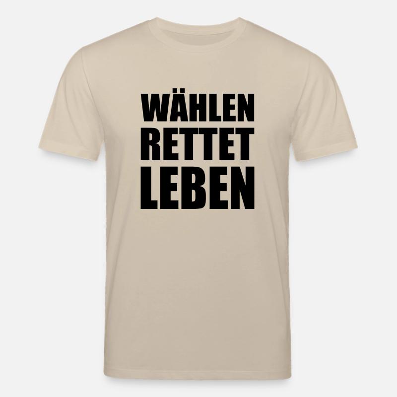 wählen rettet leben - Stanley/Stella Unisex Bio-T-Shirt CREATOR  - Beige