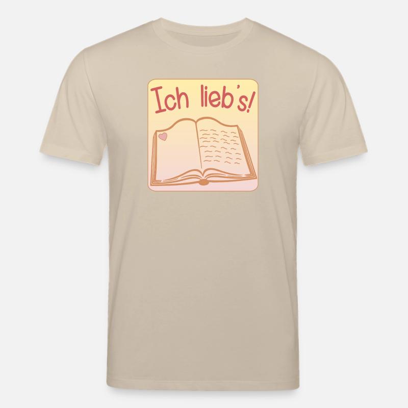 HOBBY BÜCHER LESEN LIEBEN BUCH - Stanley/Stella Unisex Bio-T-Shirt CREATOR - Beige