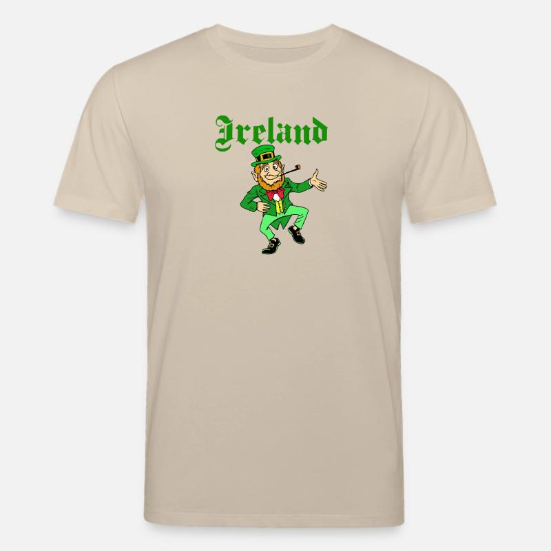 Ireland St Patrick Leprechaun - Stanley/Stella CREATOR Unisex Organic T-Shirt - beige