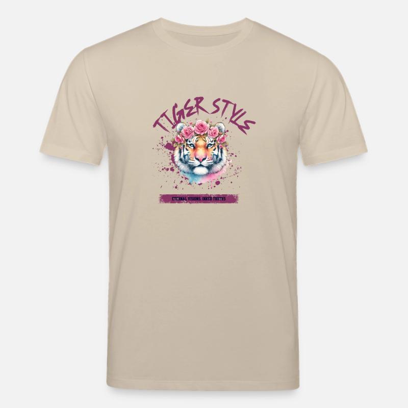 Tiger style - Stanley/Stella CREATOR Unisex Organic T-Shirt - beige