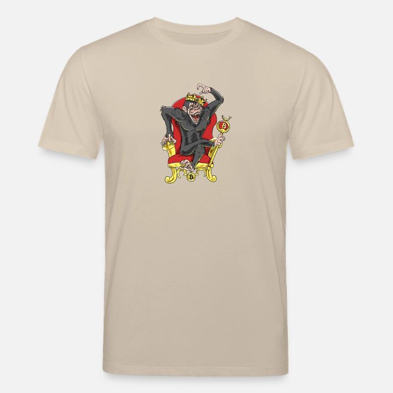 Bitcoin Monkey King - Beta Edition - T-shirt bio CREATOR Stanley/Stella Unisexe - beige