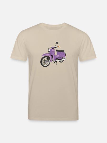Schwalbe in Flieder - Stanley/Stella Unisex Bio-T-Shirt CREATOR  - Beige